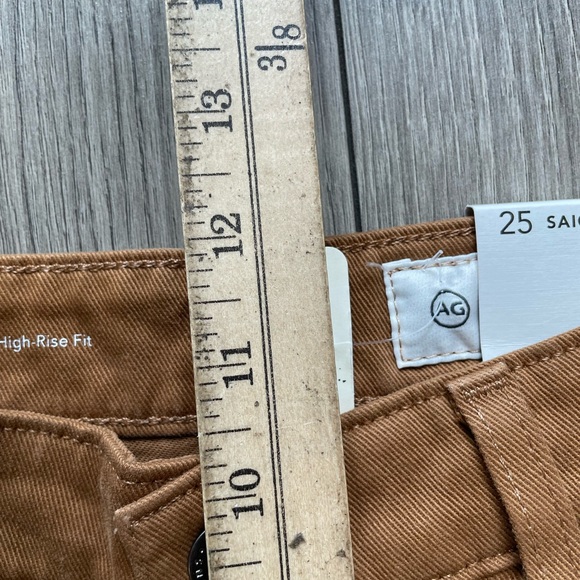 NWT AG JEANS Saige Wide Leg Crop Jeans in Caramel Size 25 - Picture 11 of 12